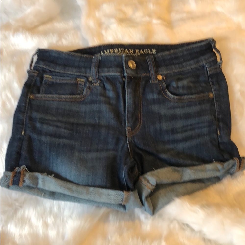 AEO Midi Jean shorts, size 6